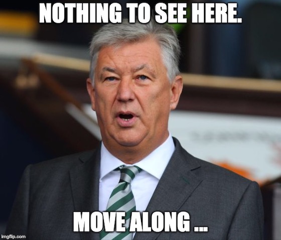 Peter Lawwell: Nothing to see here. Move along!